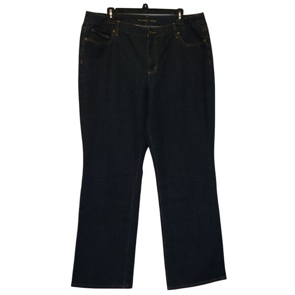 Michael Kors Womens Size 18W Blue Wide Leg Denim Jeans - Picture 1 of 14